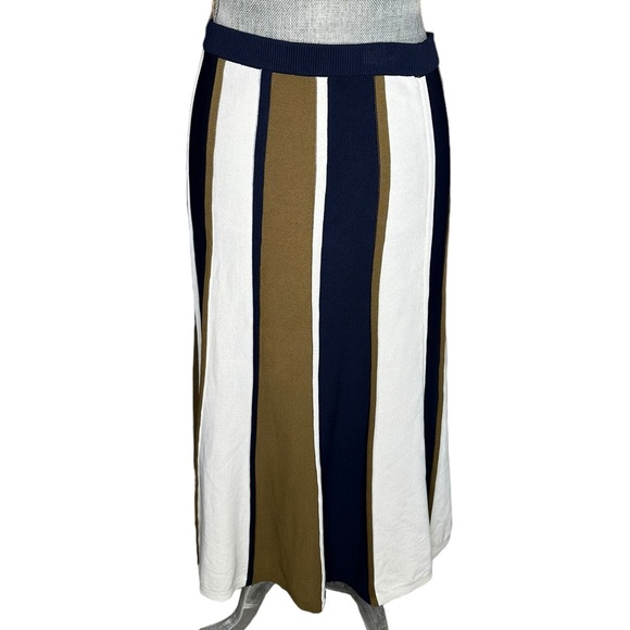 J.Crew Acorn Navy Stripe Pull-On Skirt Size Small New Without Tags - Picture 5 of 10